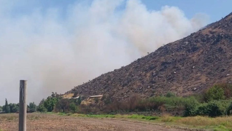 20 hectáreas ha consumido el incendio forestal que obligó a declarar Alerta Roja para la comuna de Catemu