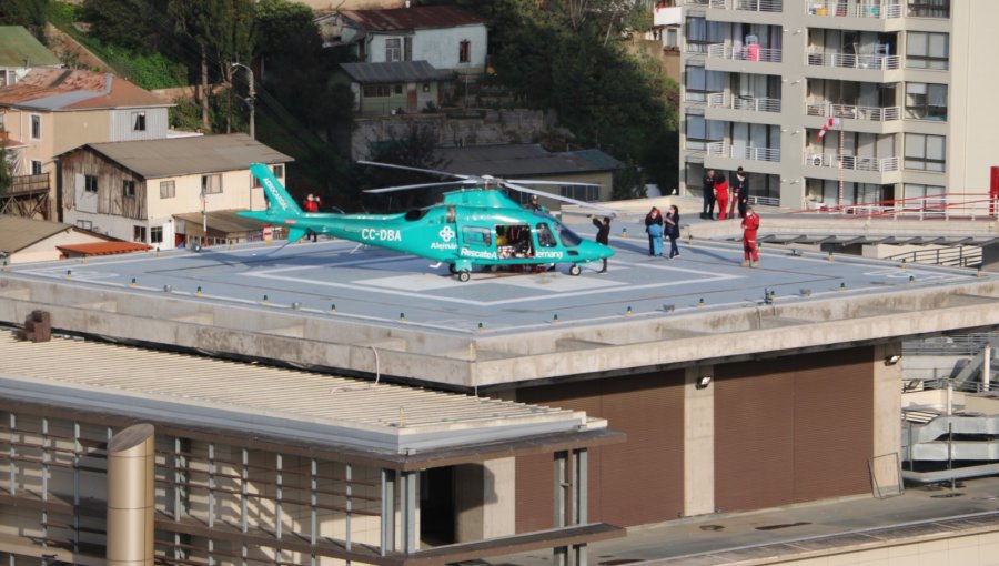 Destacan vital importancia del helipuerto del Hospital Gustavo Fricke de Viña del Mar