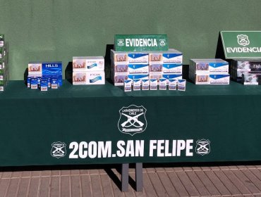 Detienen a dos mujeres por venta clandestina de cigarrillos en la feria Diego de Almagro de San Felipe