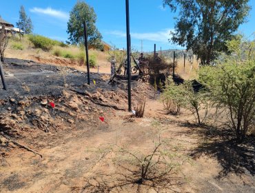 Detienen a acusado de provocar incendio forestal en el sector de Cajón de Lebu de Limache al manipular herramienta para soldar