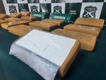 Carabineros encuentra más de 16 kilos de droga en maletero de bus proveniente desde el norte del país