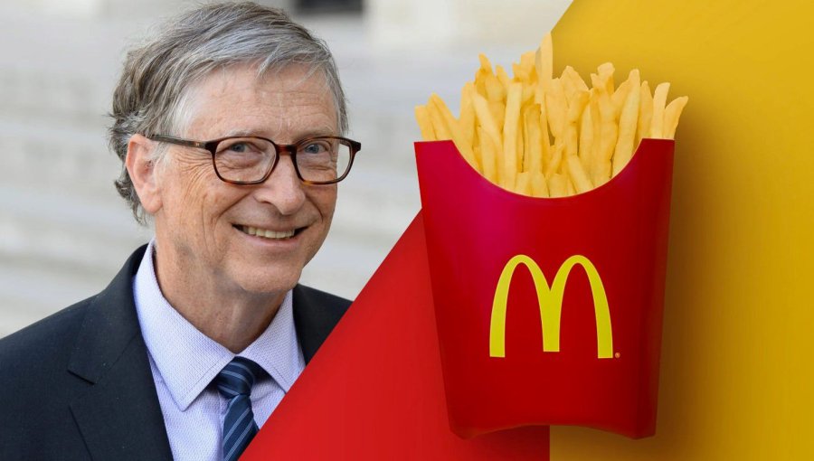 Bill Gates asegura que posee la "McGold Card", la tarjeta que le facilitó McDonalds para comer gratis en todo el mundo