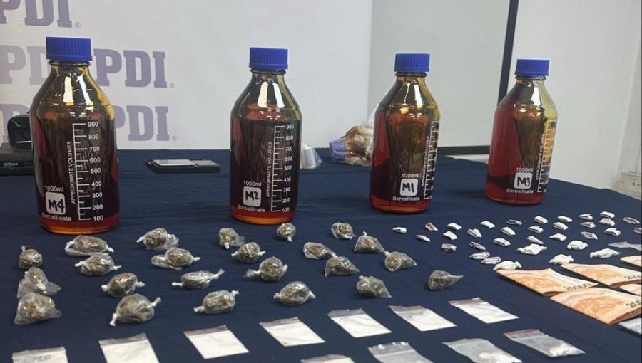 Detienen a tres personas y realizan millonaria incautación de resina de cannabis en Pedro Aguirre Cerda