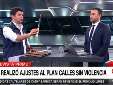 Alcalde de Independencia llevó cuchillo a entrevista de TV y pidió herramientas de seguridad