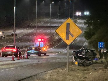 Dos fallecidos en accidente de tránsito en plena Ruta 78 camino a Melipilla