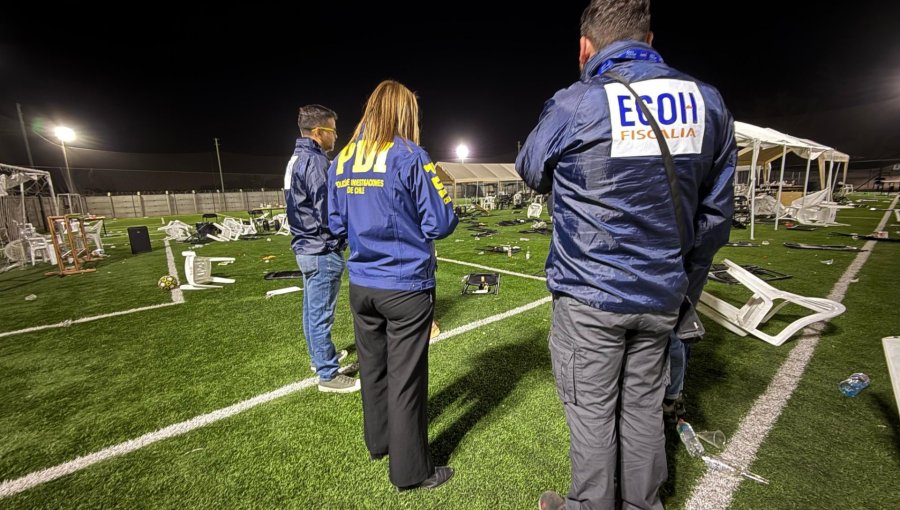 Un muerto y dos heridos deja balacera durante fiesta en centro deportivo de San Bernardo