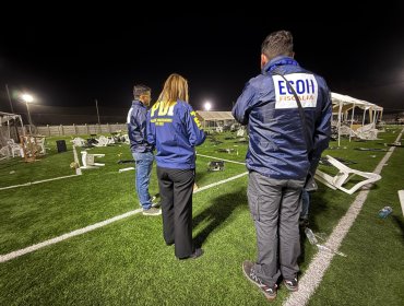 Un muerto y dos heridos deja balacera durante fiesta en centro deportivo de San Bernardo