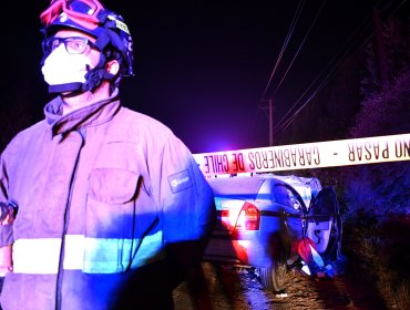 Accidente en Peñaflor deja un muerto y varios heridos: Auto impacta violentamente con camioneta