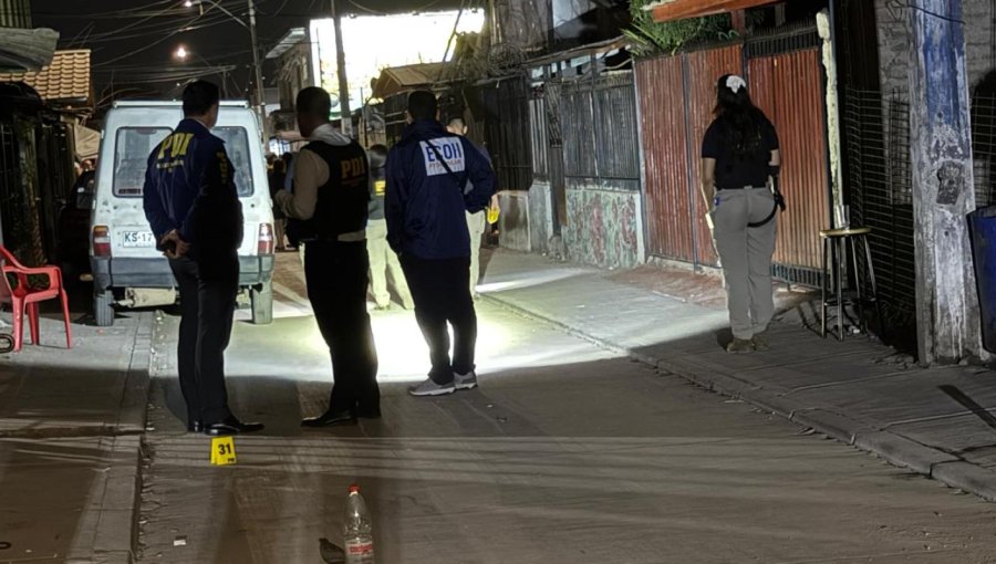 Un muerto y un doble homicidio frustrado dejó una balacera en La Pintana