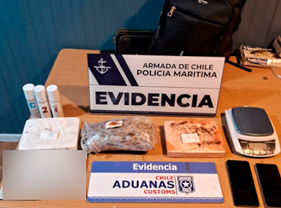 Puerto Cisnes: Decomisan cocaína y cannabis que llevaban dos extranjeros en su viaje a la Región de Aysén