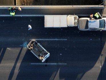 Choque de un auto contra un camión deja una persona fallecida en la ruta 5 Norte