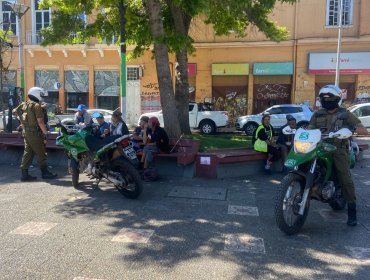 Rondas extraordinarias de Carabineros dejan 41 detenidos en la región de Valparaíso: 10 de ellos tenían órdenes judiciales vigentes