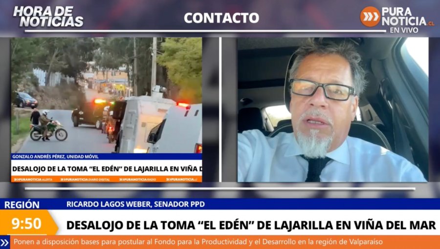 Senador Lagos Weber y desalojo en toma de Lajarilla: “Tenemos un déficit de políticas públicas en materia habitacional gigantesco”