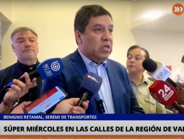 Seremi de Transportes Benigno Retamal entrega un completo reporte del “Súper Miércoles” en la región de Valparaíso