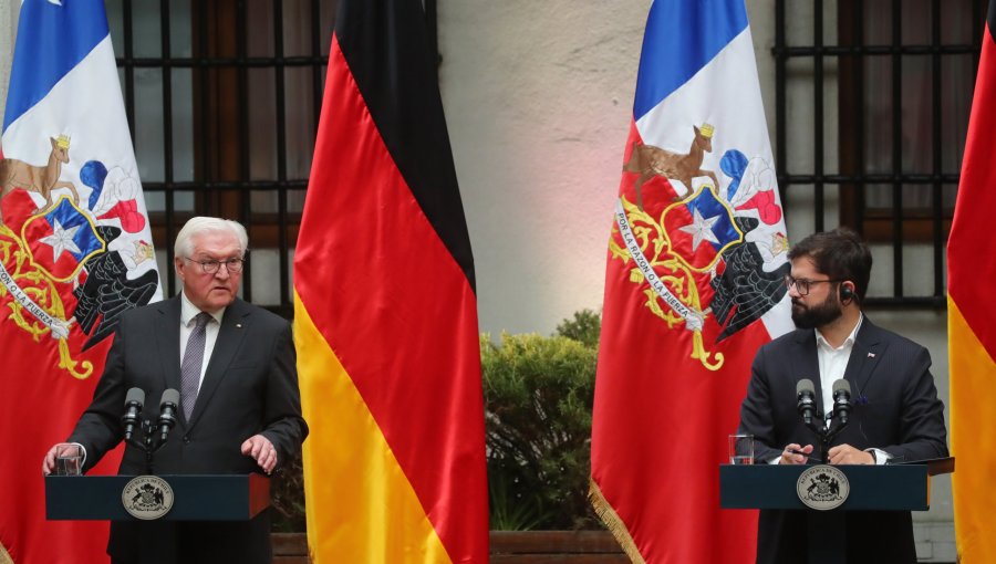 Presidente Boric recibe a su homólogo de Alemania y reafirman compromiso de fortalecer lazos y cooperación en diversos ámbitos