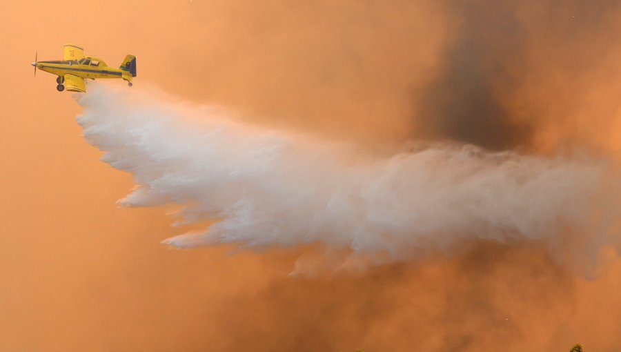 Declaran Alerta Roja para Ercilla y Victoria por incendio forestal: tránsito en la ruta 5 Sur fue suspendido