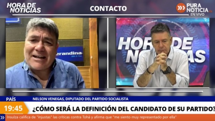 Diputado Venegas ante la negativa de Bachelet para una nueva candidatura presidencial: “Es una situación bastante compleja”