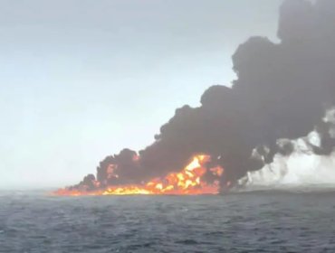 Buque petrolero choca contra un carguero en el mar del Norte frente a la costa británica