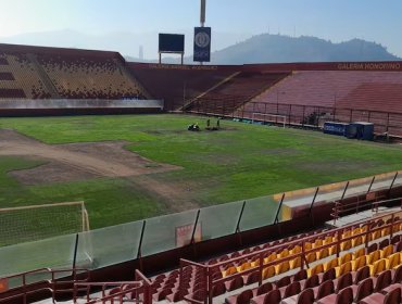 Denuncian que cancha del estadio Santa Laura podría haber "sufrido un daño intencional"