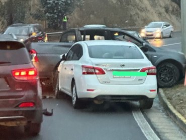 Accidentes de tránsito originan kilométrica congestión vehicular en Viña y Quilpué