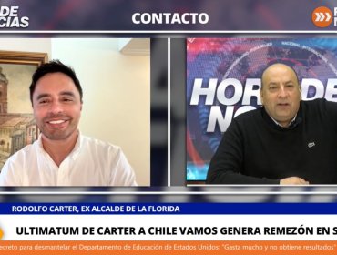 Carter asegura estar “a la espera de si cumplen la herencia de Piñera de ir a primarias, si eso no se cumple me iré de Chile Vamos”