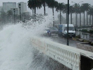 Sistema frontal en el sur generará nuevo episodio de marejadas en la Quinta Región