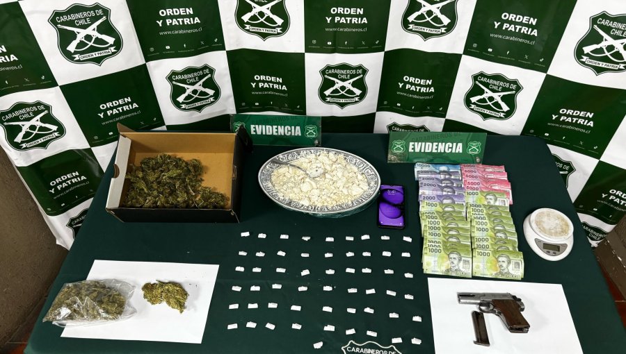 Allanamiento en Reñaca Alto deja dos detenidos por tráfico de drogas y Ley de Armas