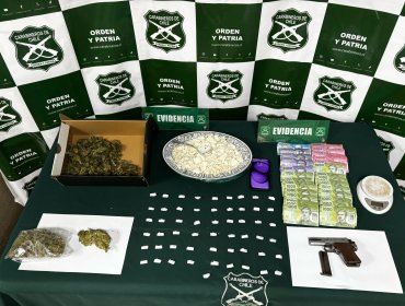 Allanamiento en Reñaca Alto deja dos detenidos por tráfico de drogas y Ley de Armas
