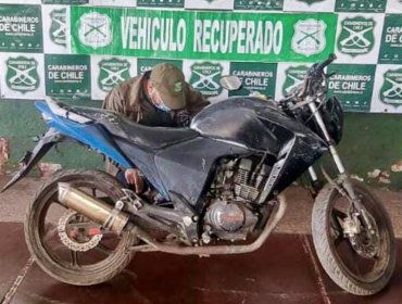 Detienen en Los Andes a sujeto sorprendido a bordo de una motocicleta robada en marzo