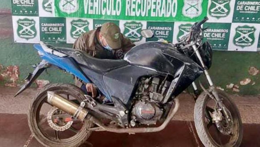 Detienen en Los Andes a sujeto sorprendido a bordo de una motocicleta robada en marzo