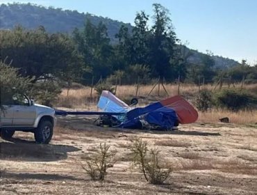 Piloto muere tras caída de avioneta ultraligera cerca de club de golf en Pirque