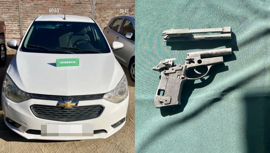 Detienen a sujeto que participó en violento robo de un automóvil en Quillota: incautaron arma adaptada y otra de aire comprimido