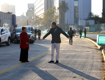 Nuevo eje Alameda-Providencia: A partir del martes Nudo Baquedano tendrá disponibles las siete pistas y ya no tendrá su rotonda