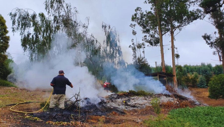 Para prevenir posibles incendios: Extienden hasta junio restricción de quemas agrícolas y forestales en la región de Valparaíso