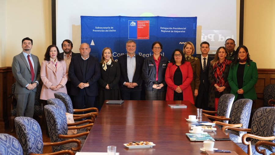 Primer Consejo Regional de Seguridad Pública en Valparaíso puso el foco en crimen organizado y recuperación de espacios