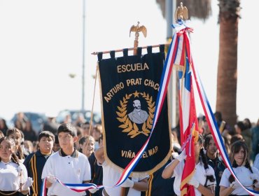 Más de 3 mil estudiantes rindieron homenaje a las Glorias Navales en Viña del Mar