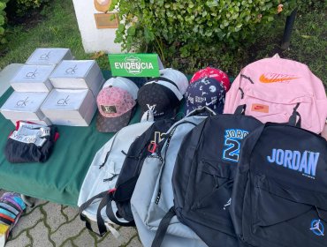 Detienen a siete personas y decomisan ropa falsificada y cigarrillos de contrabando en el centro de Viña del Mar