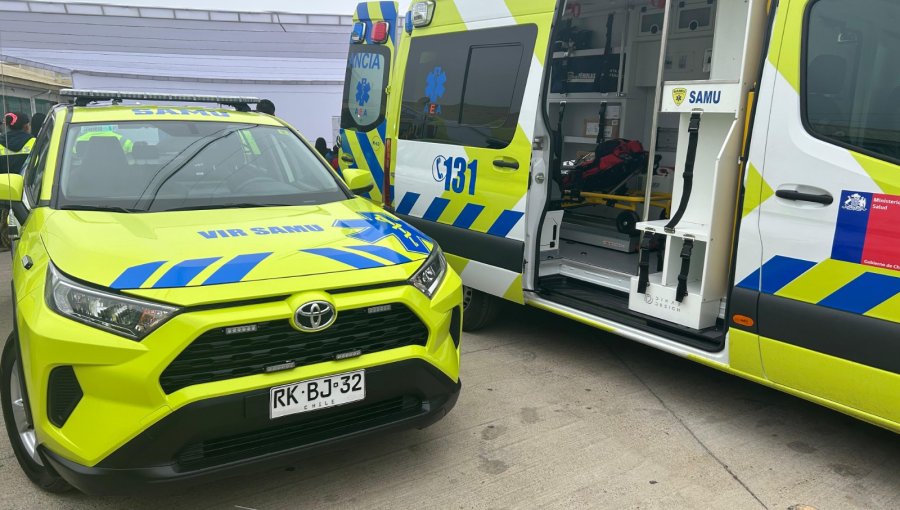 Red SAMU se fortalece con cuatro nuevas ambulancias y un Vehículo de Intervención Rápida en Marga Marga, Quillota y Quintero