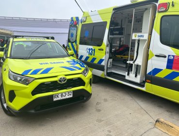 Red SAMU se fortalece con cuatro nuevas ambulancias y un Vehículo de Intervención Rápida en Marga Marga, Quillota y Quintero