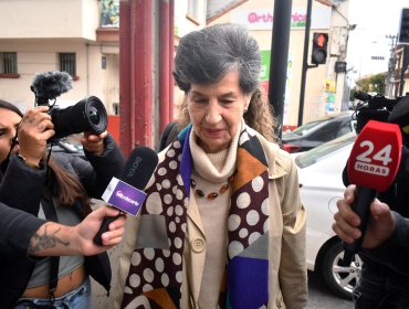 Exsenadora Allende arriba a la Fiscalía de Coquimbo para declarar como imputada por la fallida compra de la casa de su padre