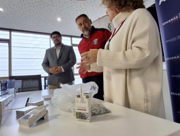 Cigarrillos decomisados por Aduanas fueron entregados a la U. Santa María para estudio de biodegradación con hongos y bacterias