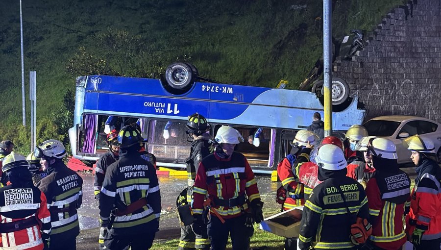 Conductor de micro que protagonizó fatal accidente en Chiguayante dio positivo a cocaína