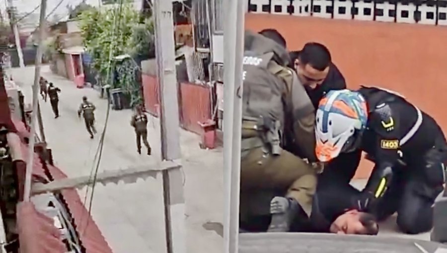 Cinematográfica persecución desde Vitacura a Recoleta termina con tres detenidos y un delincuente baleado su pierna por carabineros
