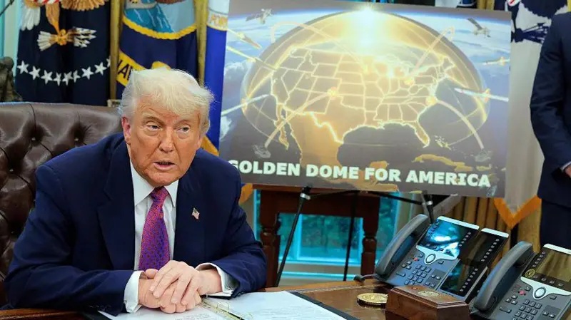 Trump anuncia la construcción de un "domo dorado" para la defensa aérea de EE.UU.