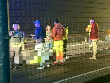 Mujer de entre 25 a 30 años falleció atropellada en la autopista Troncal Sur de Quilpué