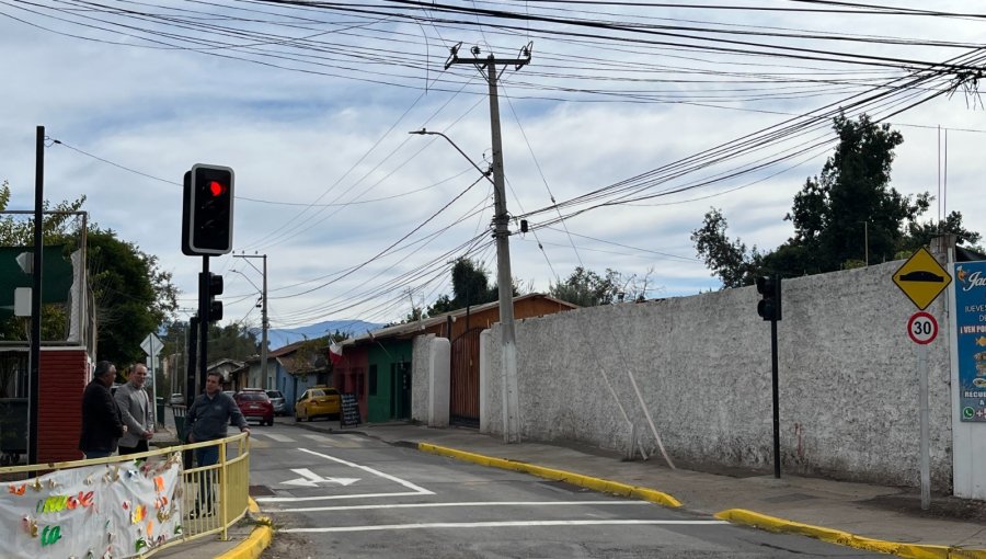 Los Andes suma nuevo cruce semaforizado para mejorar la gestión de tránsito y seguridad de peatones y ciclistas