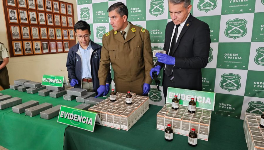 Dos bolivianos fueron detenidos en zona fronteriza de Antofagasta tras ser sorprendidos transportando 140 frascos de ketamina
