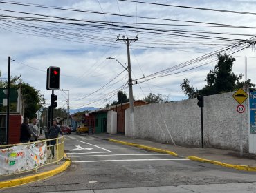 Los Andes suma nuevo cruce semaforizado para mejorar la gestión de tránsito y seguridad de peatones y ciclistas