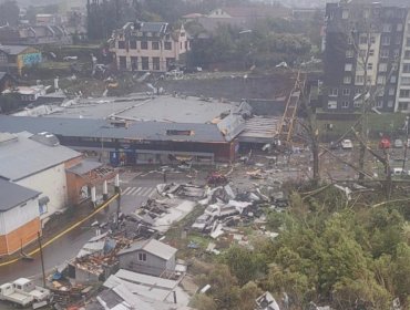 Se declara Alerta Roja para Puerto Varas tras paso de tornado y se suspenden clases