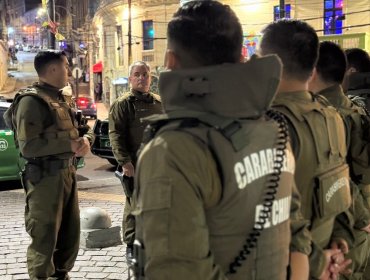 Sección Centauro de Carabineros ha detenido a 266 personas este año en el marco del plan «Calles sin Violencia» en Valparaíso